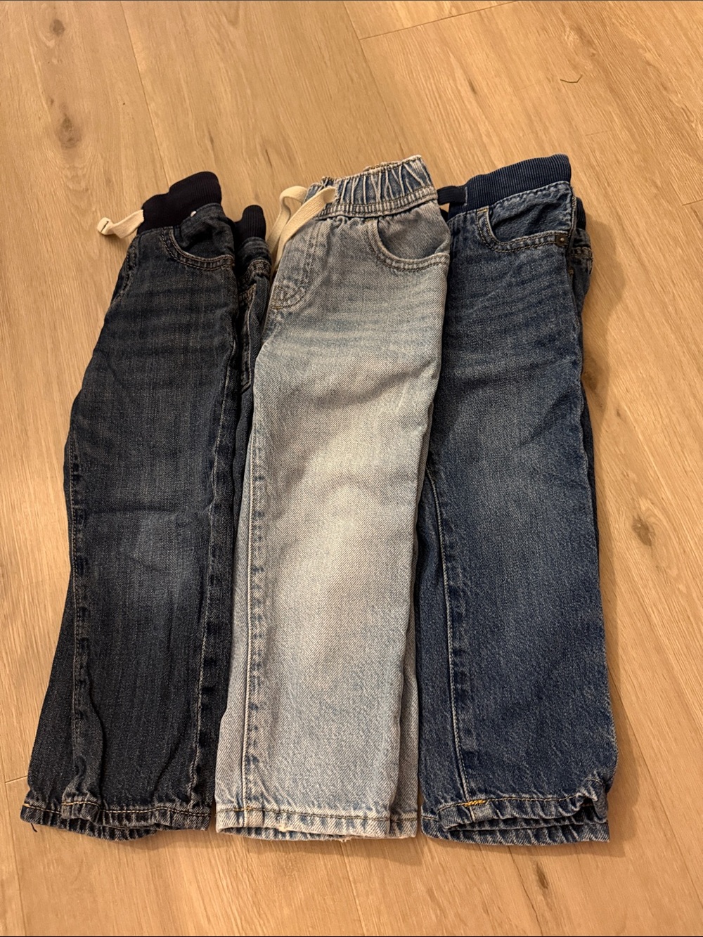 Baby Gap Denim Jogger Pants - Blue Wash. Sold as a set of 3.